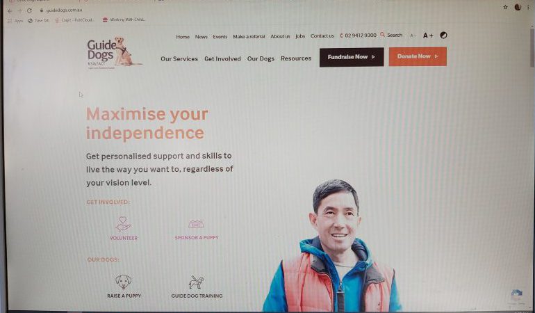 Guide Dogs NSW/ACT launches new website